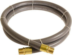Continental ContiTech - 3/4" ID x 1.11" OD 5' Long Multipurpose Air Hose - MNPT x MNPT Ends, 250 Working psi, -10 to 158°F, 3/4" Fitting, Gray - Americas Industrial Supply