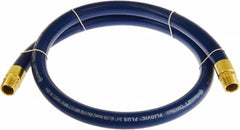 Continental ContiTech - 3/4" ID x 1.11" OD 5' Long Multipurpose Air Hose - MNPT x MNPT Ends, 250 Working psi, -10 to 158°F, 3/4" Fitting, Blue - Americas Industrial Supply