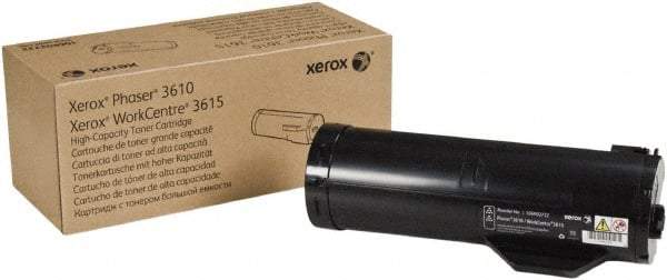 Xerox - Black Toner Cartridge - Use with Xerox Phaser 3610, WorkCentre 3615 - Americas Industrial Supply