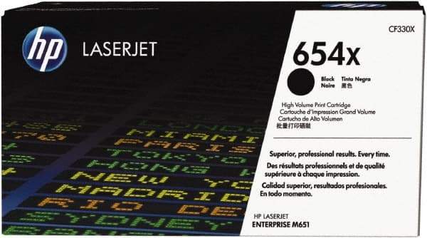 Hewlett-Packard - Black Toner Cartridge - Use with HP Color LaserJet Enterprise M651 - Americas Industrial Supply