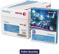 Xerox - 8-1/2" x 11" White Copy Paper - Use with Copiers, Typewriters, Printers, Fax Machines - Americas Industrial Supply