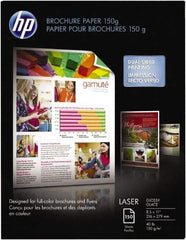 Hewlett-Packard - 8-1/2" x 11" White Brochure Paper - Use with Laser Printers - Americas Industrial Supply