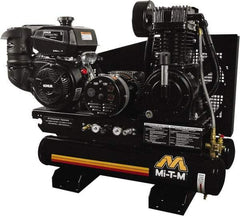 MI-T-M - Stationary Gas Air Compressors Horsepower: 14 Cubic Feet per Minute: 15.70 - Americas Industrial Supply