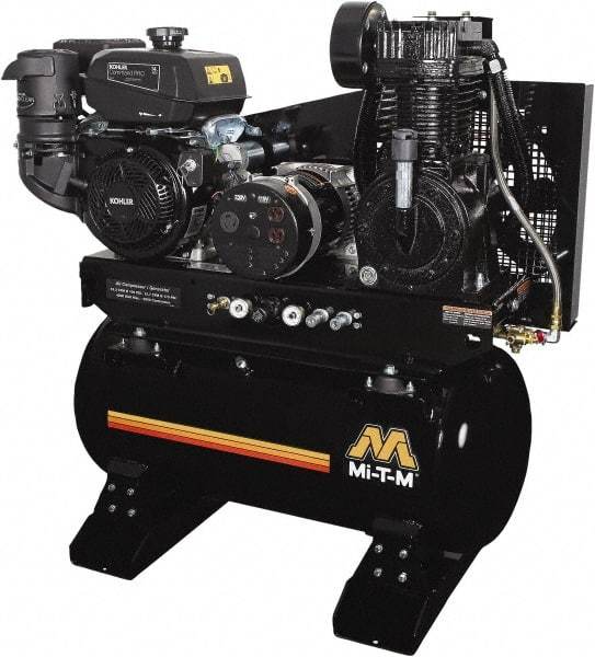 MI-T-M - Stationary Gas Air Compressors Horsepower: 14 Cubic Feet per Minute: 15.70 - Americas Industrial Supply