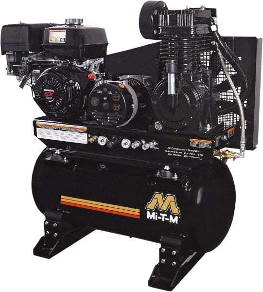 MI-T-M - Stationary Gas Air Compressors Horsepower: 13 Cubic Feet per Minute: 15.70 - Americas Industrial Supply