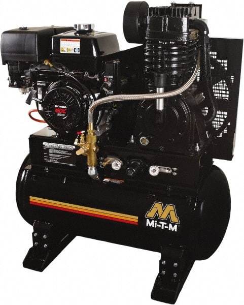 MI-T-M - Stationary Gas Air Compressors Horsepower: 13 Cubic Feet per Minute: 29.00 - Americas Industrial Supply