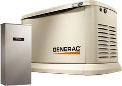 Generac Power - 1 Phase LP & NG Air Cooled Standby Power Generator - 120/240 V, 22 kW, OHVI, Bisque Aluminum Enclosure, Use 140 (LP) & 310 (NG) to Fuel - Americas Industrial Supply