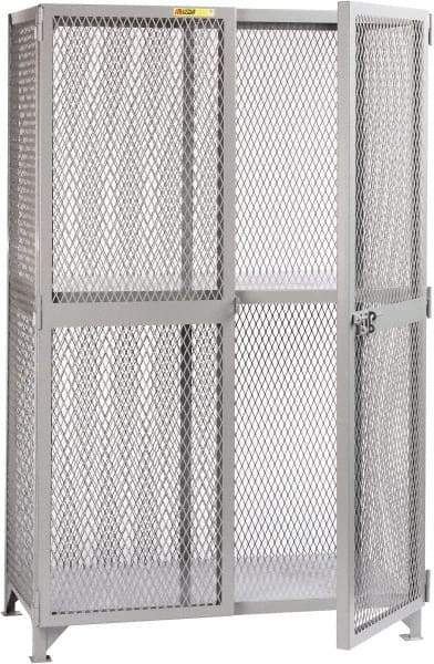 Little Giant - 1 Shelf Visible Storage Cabinet - Steel, 61" Wide x 39" Deep x 78" High, Gray - Americas Industrial Supply