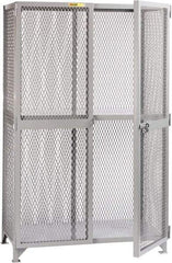 Little Giant - 1 Shelf Visible Storage Cabinet - Steel, 49" Wide x 27" Deep x 78" High, Gray - Americas Industrial Supply