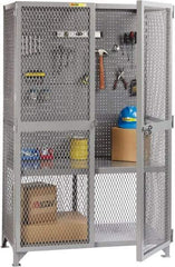 Little Giant - 1 Shelf Visible Storage Cabinet - Steel, 61" Wide x 33" Deep x 81" High, Gray - Americas Industrial Supply