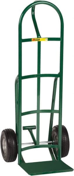 Little Giant - 800 Lb Capacity 49" OAH Hand Truck - 12 x 14" Base Plate, Loop Handle, Steel, Flat-Free Microcellular Foam Wheels - Americas Industrial Supply