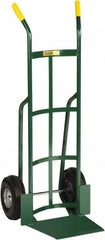 Little Giant - 800 Lb Capacity 49" OAH Hand Truck - 13-1/2 x 16" Base Plate, Dual Handle, Steel, Pneumatic Wheels - Americas Industrial Supply