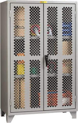 Little Giant - 2 Shelf Visible Storage Cabinet - Steel, 48" Wide x 24" Deep x 78" High, Gray - Americas Industrial Supply
