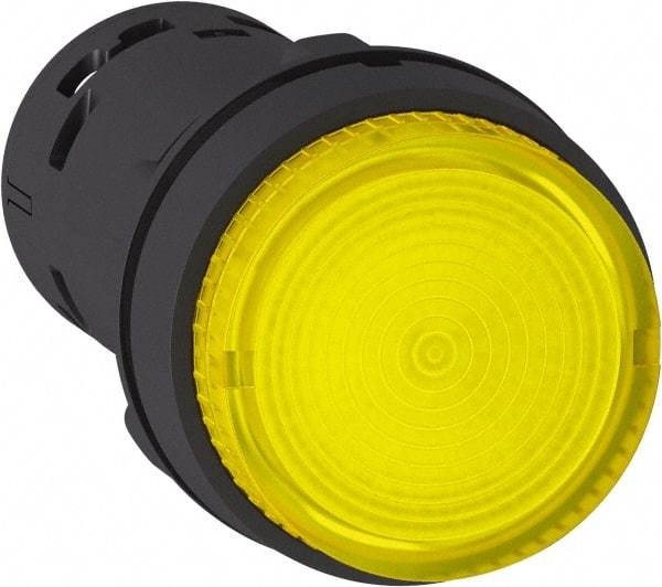 Schneider Electric - Pushbutton Switch Illuminated Body - Yellow - Americas Industrial Supply