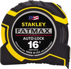 Stanley - 16' x 1-1/4" Tape Measure - 1/16" Graduation - Americas Industrial Supply