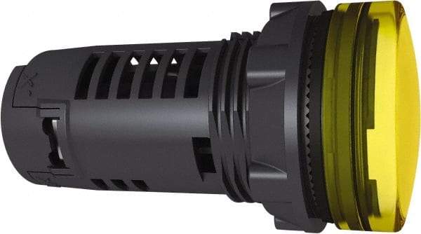 Schneider Electric - 230 V Yellow Lens LED Pilot Light - Americas Industrial Supply