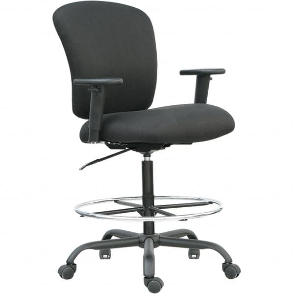 ALERA - 49-1/4" High Big & Tall Swivel/Tilt Chair - 29-1/2" Wide x 25-3/4" Deep, Fabric Mesh Seat, Black - Americas Industrial Supply