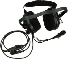 Kenwood - Behind the Head, Boom & Noise Cancelling Microphone Noise Reduction Headset - Black, Use with Protalk Series Two Way Radios - Americas Industrial Supply