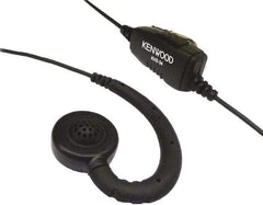 Kenwood - Ear Hanger, Push to Talk Microphone C-Ring Headset - Black, Use with Protalk Series Two Way Radios - Americas Industrial Supply