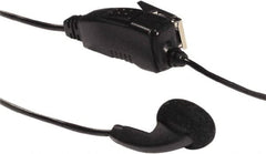 Kenwood - Ear Bud, Push to Talk Microphone Clip Mic with Earphone - Black, Use with Protalk Series Two Way Radios - Americas Industrial Supply