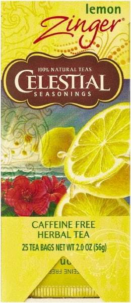 Celestial Seasonings - Tea, Herbal Lemon Zinger, 25/Box - Americas Industrial Supply