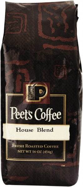 Peet's Coffee & Tea - Bulk Coffee, House Blend, Ground, 1 Lb Bag - Americas Industrial Supply