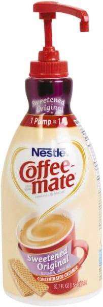 Coffee-Mate - Liquid Coffee Creamer, Sweetened Original, 1500mL Pump Dispenser - Americas Industrial Supply