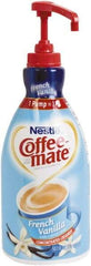 Coffee-Mate - Liquid Coffee Creamer, French Vanilla, 1500mL Pump Bottle - Americas Industrial Supply