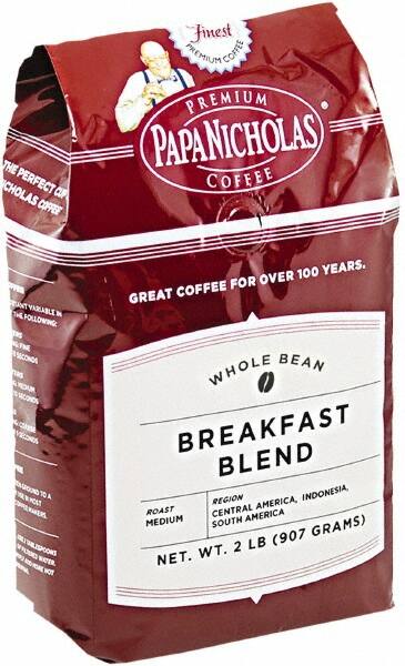 PapaNicholas - Premium Coffee, Whole Bean, Breakfast Blend - Americas Industrial Supply