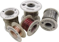 Made in USA - 30 Gage, 0.01" Diameter x 1,000' Long, Bare, Tinned Copper Bus Bar Wire - Pure Copper (ASTM B3) - Americas Industrial Supply