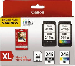 Canon - Ink & Paper Combo - Use with Canon PIXMA iP2820, MG2420, MG2920, MG2924, MX492 - Americas Industrial Supply