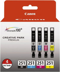 Canon - Cyan, Magenta, Yellow & Black Ink Cartridge - Use with Canon PIXMA iP7220, iP8720, iX6820, MG5420, MG5520, MG5620, MG6320, MG6420, MG6620, MG7120, MG7520, MX922 - Americas Industrial Supply