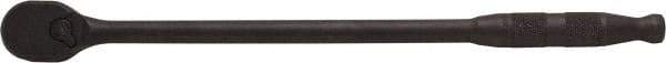 Proto - 3/8" Drive Pear Head Ratchet - Black Oxide Finish, 13" OAL, 90 Gear Teeth, Long Arm Handle, Reversible Head - Americas Industrial Supply