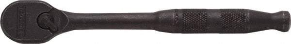 Proto - 3/8" Drive Pear Head Ratchet - Black Oxide Finish, 7" OAL, 90 Gear Teeth, Standard Handle, Reversible Head - Americas Industrial Supply