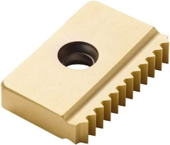 Seco - 11.5 TPI, Internal/External Thread, NPT Standard, 25XM CP500 Grade Thread Mill Insert - Carbide, TiAlN/TiN Coating - Americas Industrial Supply