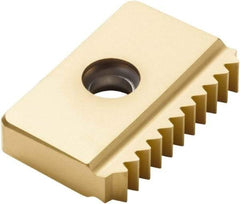 Seco - 12 TPI, External Thread, UN Standard, 25EM CP500 Grade Thread Mill Insert - Carbide, TiAlN/TiN Coating - Americas Industrial Supply