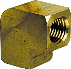 Cerro - 1/2 Female Thread, Brass Industrial Pipe 90° Female Elbow - FNPT, 1,200 psi - Americas Industrial Supply
