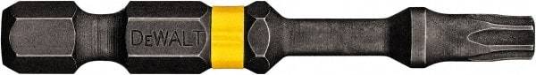 DeWALT - T27 Torx Bit - 1/4" Hex Drive, 2" OAL - Americas Industrial Supply