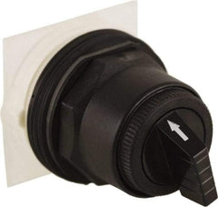 Schneider Electric - 30mm Mount Hole, 4 Position, Knob and Pushbutton Operated, Selector Switch Only - Black, Maintained (MA), without Contact Blocks, Anticorrosive, Weatherproof, Dust and Oil Resistant - Americas Industrial Supply