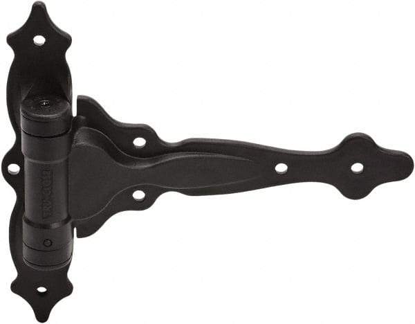 D&D Technologies - 7-3/4" Long x 9-1/2" Wide x 0.22" Thick, Gate Hinge - Polymer, Black Finish - Americas Industrial Supply