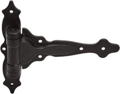 D&D Technologies - 7-3/4" Long x 9-1/2" Wide x 0.22" Thick, Gate Hinge - Polymer, Black Finish - Americas Industrial Supply