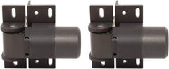 D&D Technologies - 4-1/3" Long x 5.08" Wide x 5/16" Thick, Gate Hinge - Steel, Anodized Aluminum Finish - Americas Industrial Supply