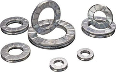 DISC-LOCK - 1/2", 0.937" OD, Zinc Flake, Steel Wedge Lock Washer - Grade 1010 Carbon Steel, 0.505 to 0.515" ID - Americas Industrial Supply