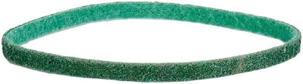 Norton - 1/2" Wide x 18" OAL, Aluminum Oxide Abrasive Belt - Aluminum Oxide, Fine, Nonwoven, Cloth Backing - Americas Industrial Supply