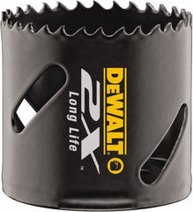 DeWALT - 2-1/2" Diam, 1-7/8" Cutting Depth, Hole Saw - Bi-Metal Saw, Toothed Edge - Americas Industrial Supply