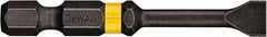 DeWALT - 9/32" Slotted Screwdriver Bit - 1/4" Hex Drive, 2" OAL - Americas Industrial Supply