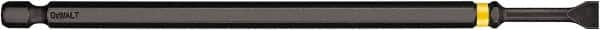 DeWALT - 3/16" Slotted Screwdriver Bit - 1/4" Hex Drive, 6" OAL - Americas Industrial Supply