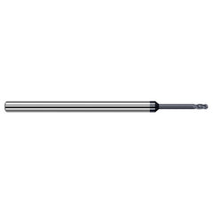 1/8″ Dia. × 1/8″ Shank × 3/16″ DOC × 3″ OAL, Carbide AlTiN, Stub , 4 Flute, Ballnose End Mill