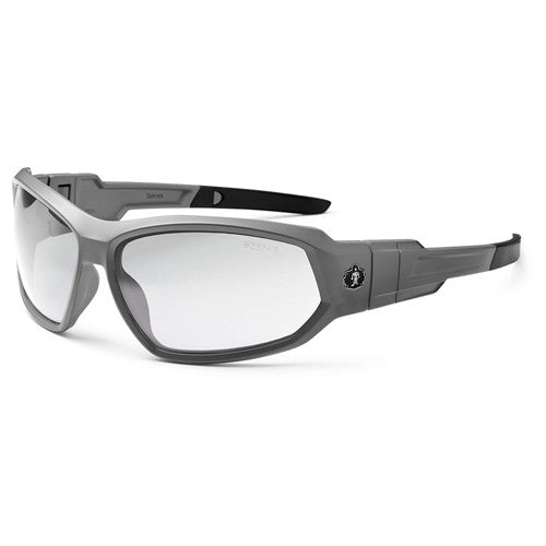 LOKI Clear Lens Matte Gray Safety Glasses // Goggles - Americas Industrial Supply