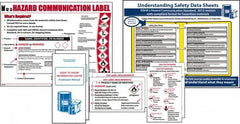 NMC - Not Applicable Hazmat, Spill Control & Right to Know Training Kit - English, Includes Posters, Wallet Cards, Booklets - Americas Industrial Supply